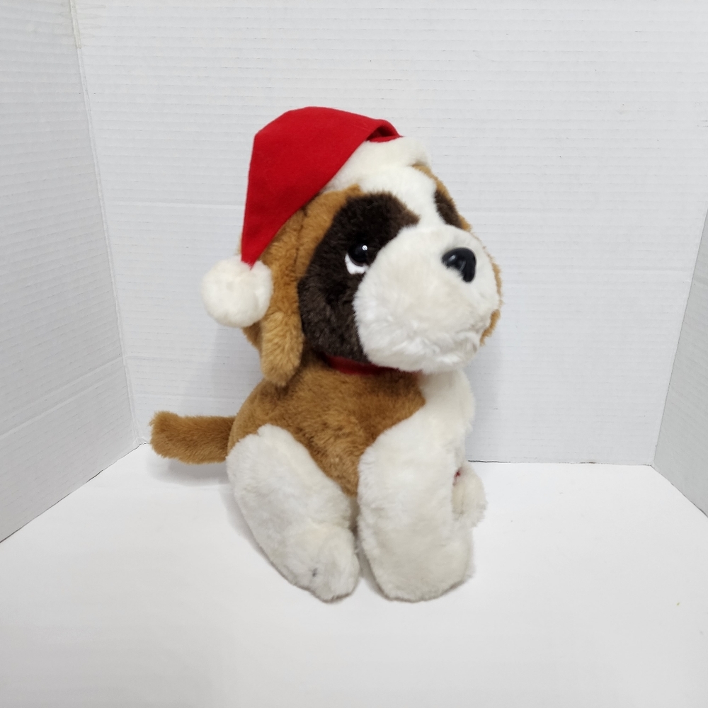 Vintage 1980s Christmas Beethoven the Dog Singing Plush (works!)